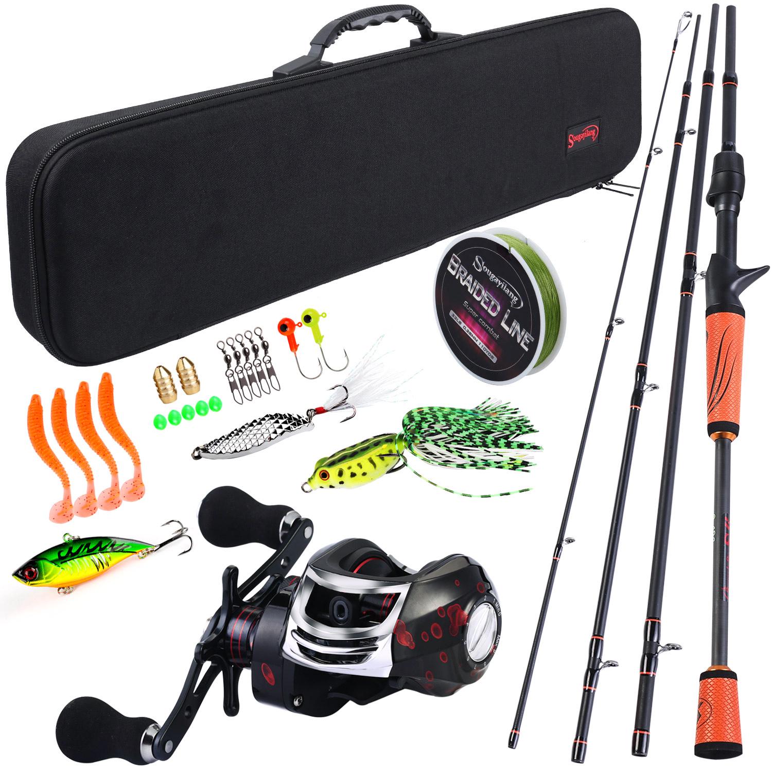 

Комбинированная удочка и катушка, 4-секционная комбинированная удочка для кастинга, 1,8 м/2,1 м, сверхлегкая портативная удочка, 17 + 1BB, катушка для кастинговой рыбалки 1.8m& Right set