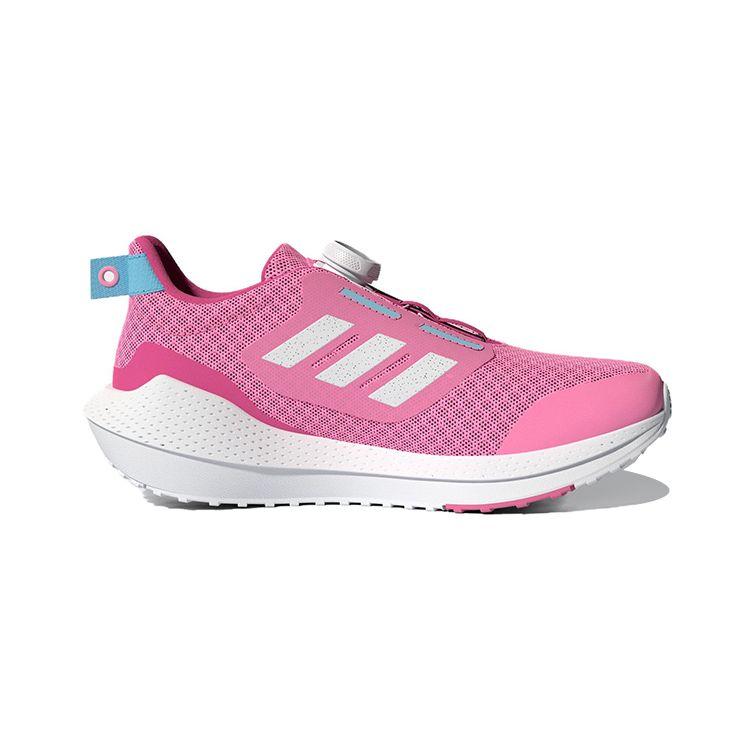 Adidas Eq21 Run 2.0 Low Top Running Shoes Kids Sneakers Pink White GZ4517