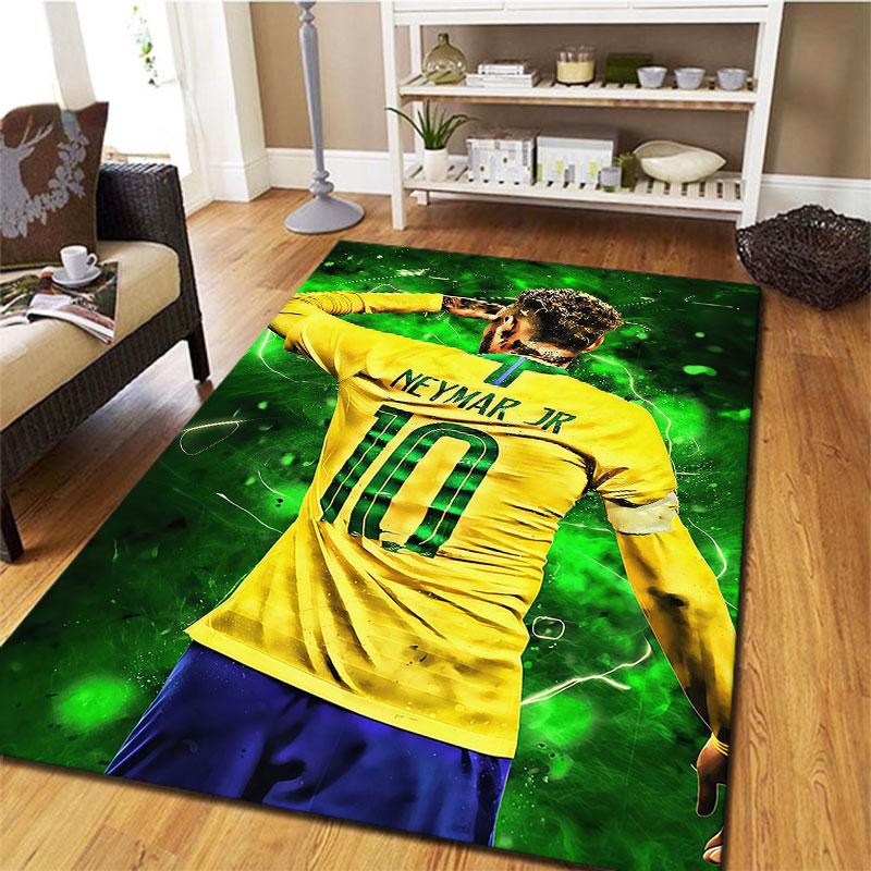 Neymar Carpet Rug for Living Room Bedroom Home Sofa Decoration,Kids play Non-slip Floor Mat