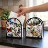 Rustproof Paper Towel Shelf Sturdy Desktop Tissue Stand Napkin Container Napkin Box  Hotel Use