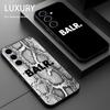 Trendy fashion B-BALR Phone Case For Samsung Galaxy S26 S25 S24 S23 S22 S21 Plus Ultra Note20 Soft Black