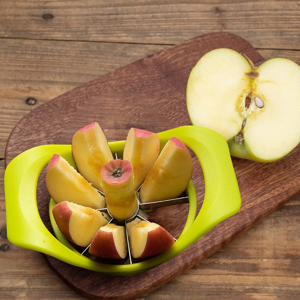 Edelstahlklingen, Obstschneider, Obstschneider, Gummigriff, Obstentkerner