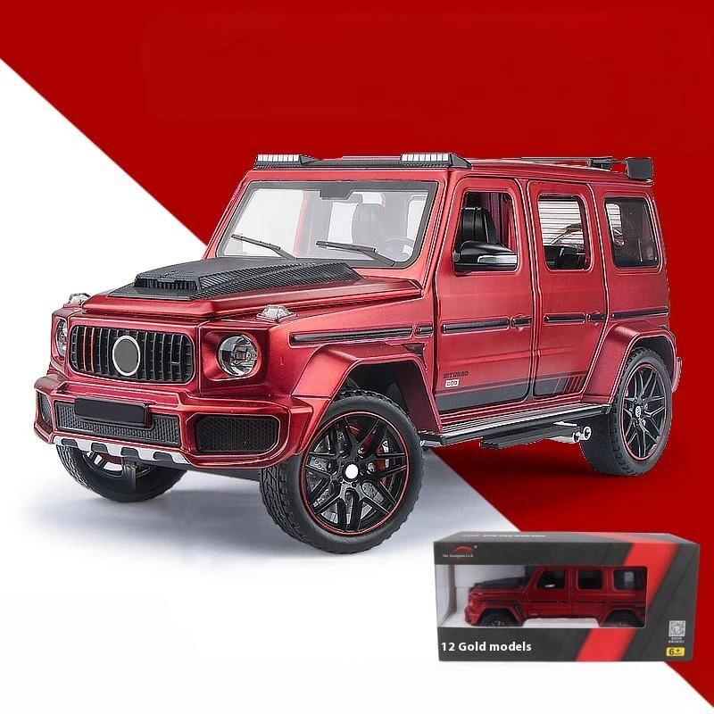 1/24 Scale Mercedes Benz G800 Off Road SUV Diecast Model Alloy Metal Car DIY Desktop Displays Home Trendy Toys Ornaments Sound & Light