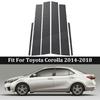 Carbon Fiber Window Door Deal B C Pillar Post Cover Sticker For BMW 3 Series F30 2013-2018