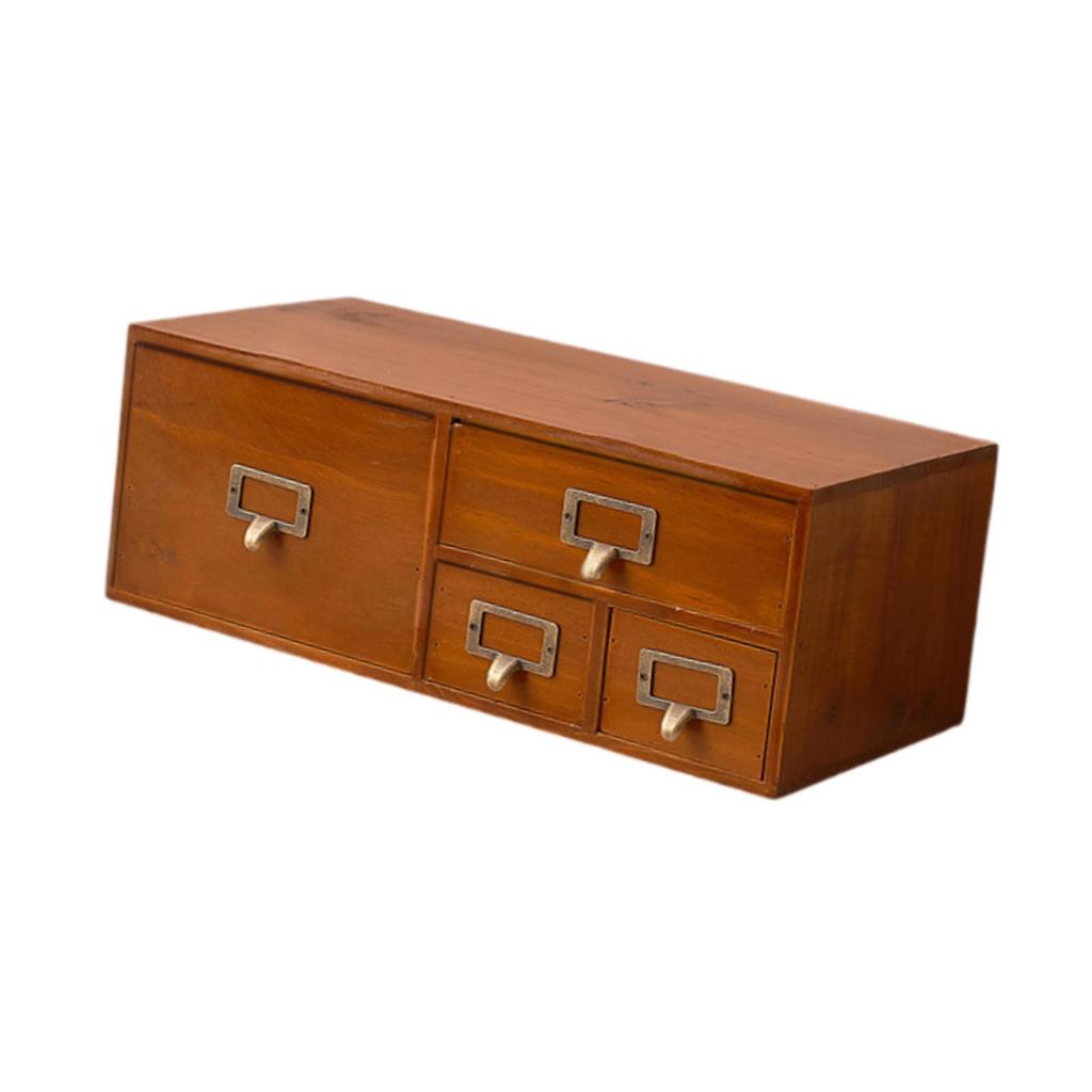 Desk Organizer Featuring Drawers, Suitable for Stationary and Personal Care