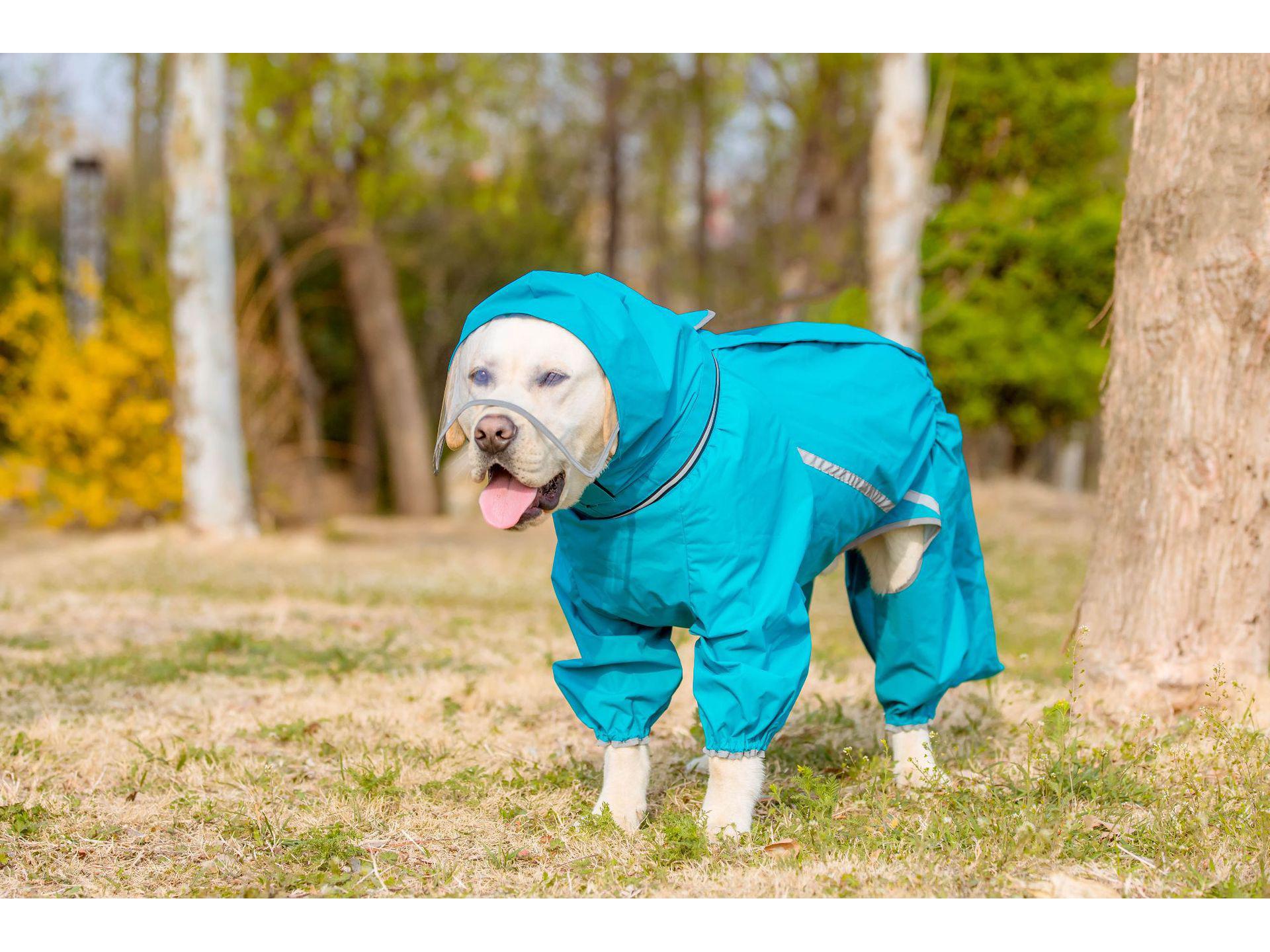 

Дощовик для собак з повним покриттям для золотистих ретриверів та бордер-колі XL