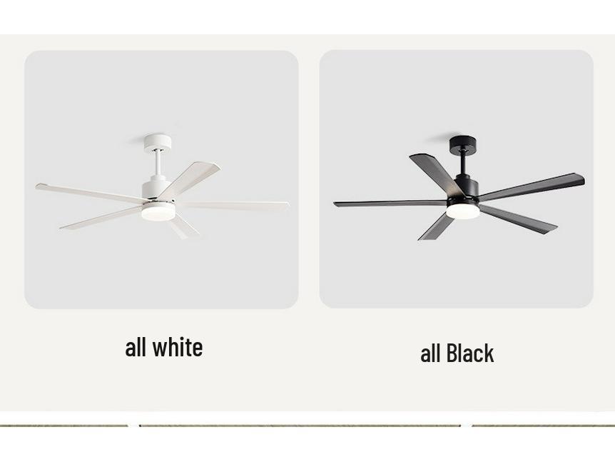 Nordic 54-Inch Ceiling Fan with Light and Chandelier for Living/Dining Room