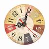 1Pc Artistic Creative European Style Round Antique MDF Home Office Wall Clock Decoration New