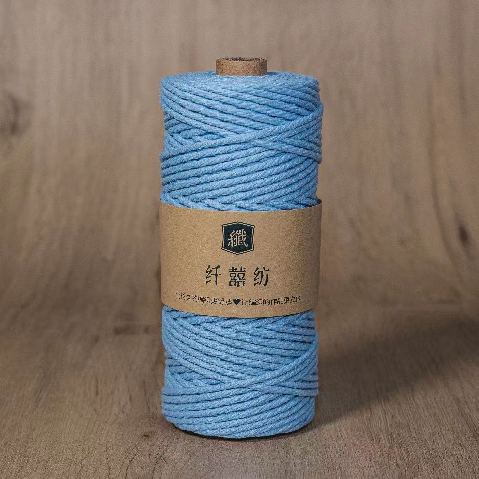 3Mm100M Colored Cotton Rope Thread Handmade Diy Bundled Woven Bag Wound Decorative Thread Tapestry Accessories Material