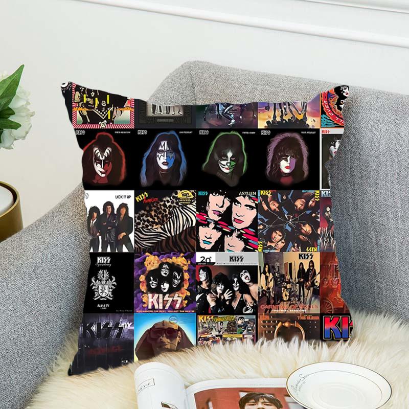 KISS Rock & Roll All Nite Party Наволочка Полиэстер Декоративные наволочки Чехол на подушку стиль-2 45cm X 45cm