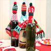 Christmas Wine Bottle Decoration, Christmas Scarf Hat Set, Christmas Wine Bottle Cover