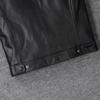 Black Genuine Cow Leather Vest Men Motorcycle Vests Slim Fit Men's Moto Club Biker Waistcoat Spring Summber