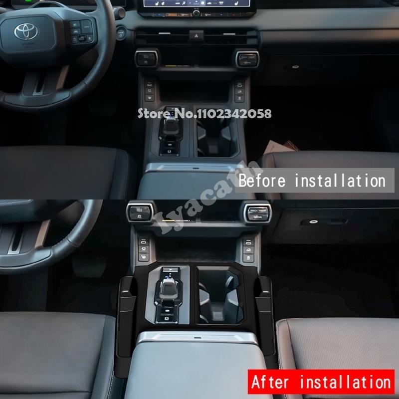 For FOR TOYOTA RAV4 RAV 4 2026 2027 GR sport Silicone gear shift panel with pocket storage waterproof and anti-collision pad