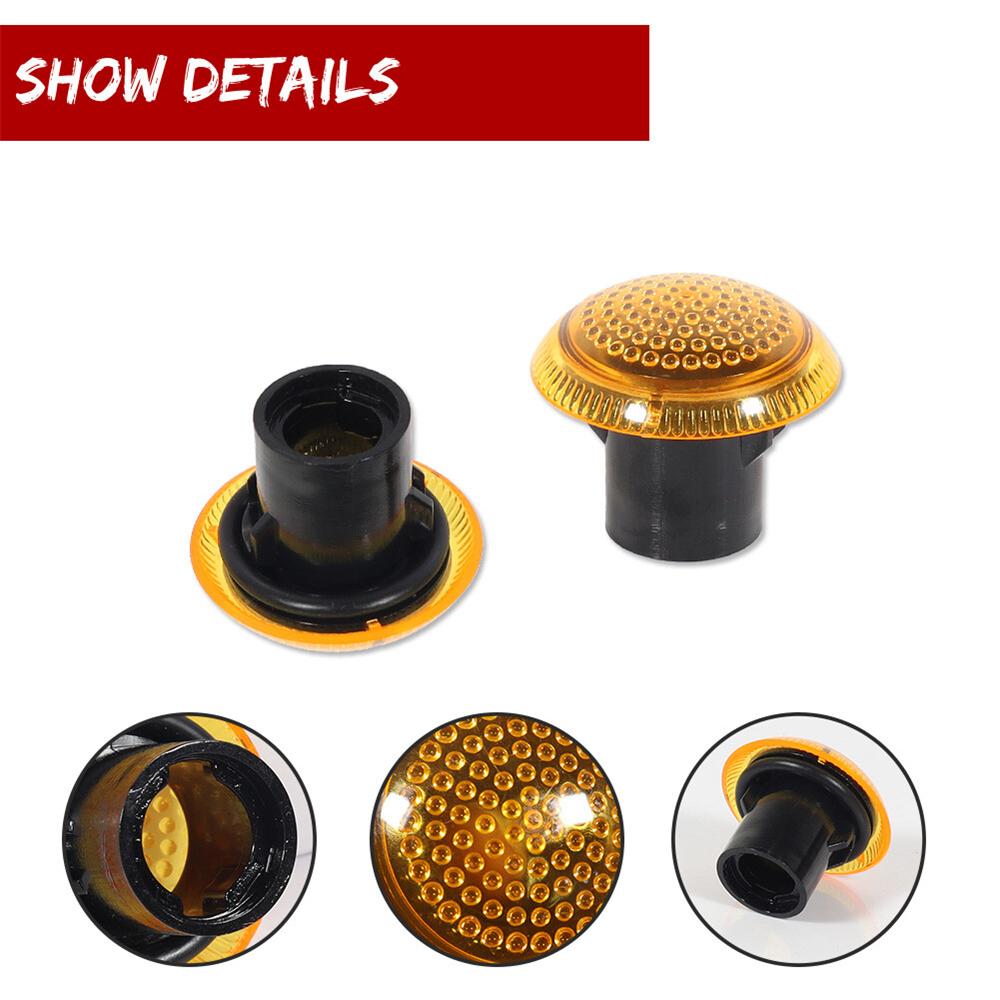 2x Amber Side Fender Marker Repeater Light for Ford Transit Connect 9T1Z13K376A