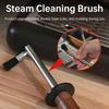Heatproof Steam Cleaning Brush With Stainless Steel Rod And Wooden Handle For Espresso Machines
