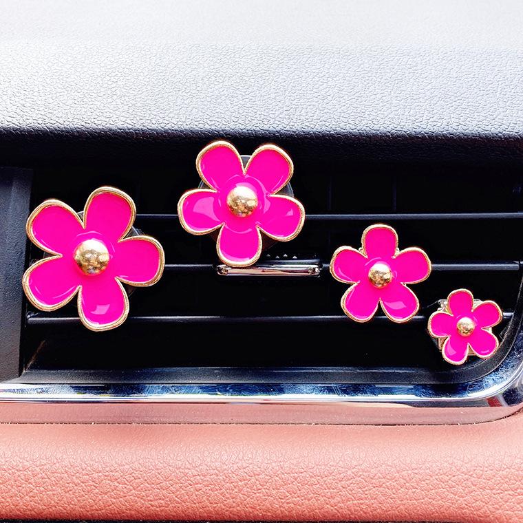 Car Diffuser Vent Perfume Clips Cute Flower Air Freshener Diffuse Conditioning Aromatherapy Perfume Clip Car Interior Decoration