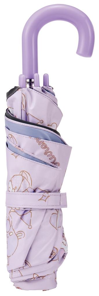 Skater Folding Ages Manual Includes Dedicated UV 6 Suitable for Sun and Includes Dedicated Storage Sanrio Kuromi Big Children's Parasol, 50cm, 7-8,