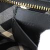 Great BURBERRY Shoulder Bag Check Pattern Leather Canvas Mini Bag black 8095295 Used