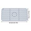 Soft Silicone Sink Mat Anti Slip Home Heat Insulation Drying Protector Cover Quick Drain Pad Kitchen Accessories Sink Pad