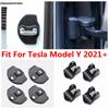 Car Door Lock Stop Stopper Limiter Protection Cover Decoration Plastic Interior Accessories Fit For Tesla Model Y  - 2024