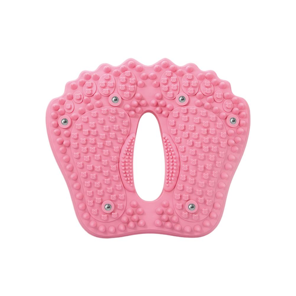 

Massage Foot Mat Magnetic Anti-slip Acupressure Board Multi-Function Household Inflatable Foot Stepper Massage Plate Feet Care рожевий