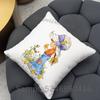 SSarah Kay Cute Square Cushion Pillow Case Sofa  BedroomLiving Room Backrest Multiple Sizes Washable Covers