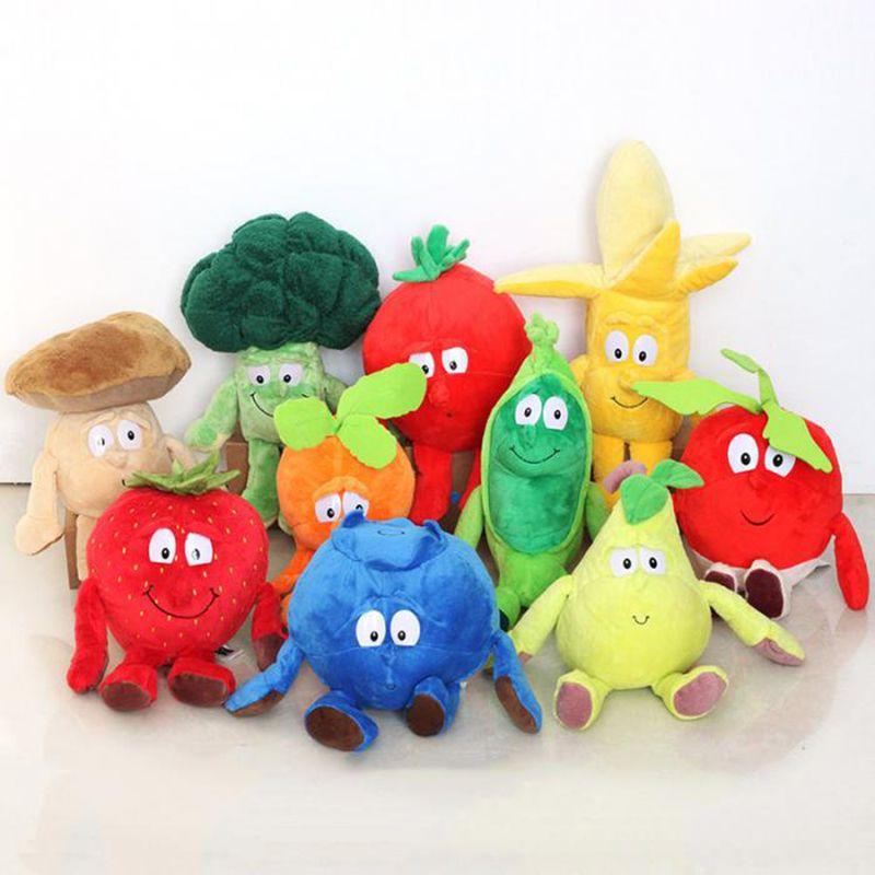 Soft Plush Vegetable Fruit Plants Stuffed Pillow Doll Gift For Kids