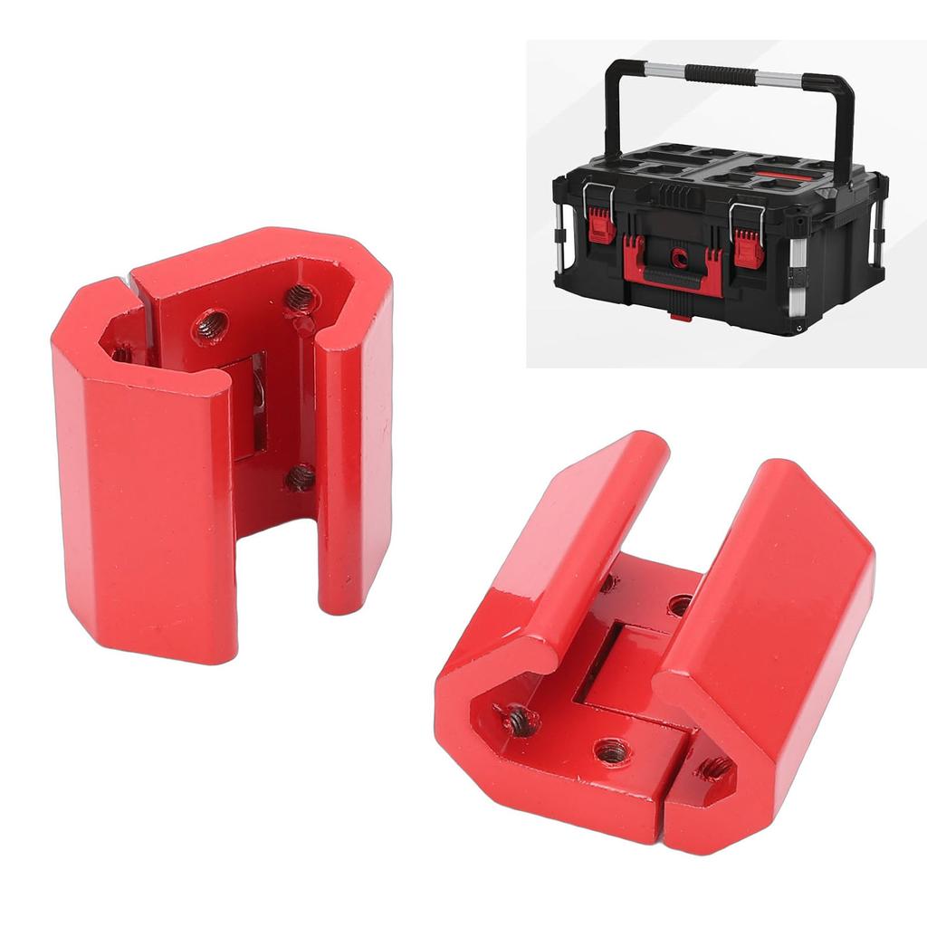 Hörnklämma för skena Passar   System Verktygslåda Sidskena   Adapterfästen Röd