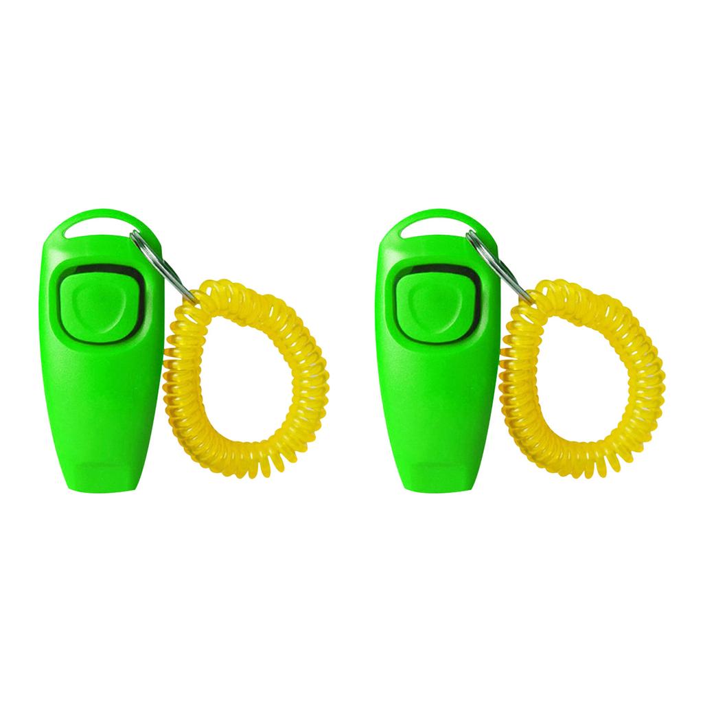 2 Stück Ergonomische Hundeklicker Pfeife Trainingsset Kunststoff Outdoor Gehtraining Gerät Für Rassen Kommandos Und Verhalten
