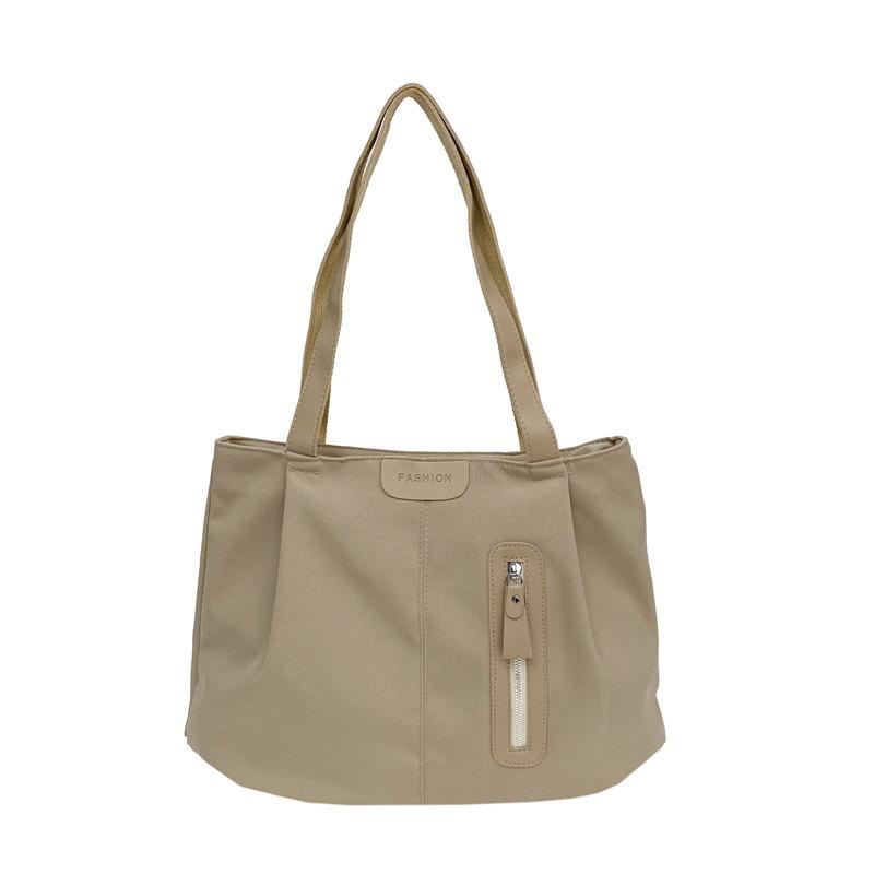 New shoulder bag large-capacity canvas bag high-value foreign versatile nylon big bag student tote bag