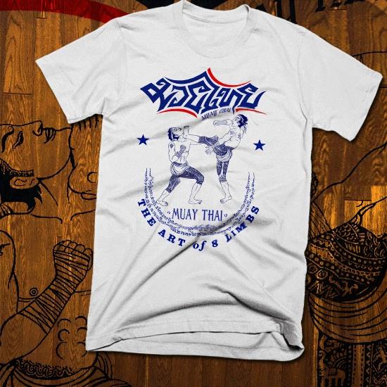 Muay Thai Kickboxer T-Shirt Knee Strike UFC/MMA Thailand Yak Sant Thai Boxer S
