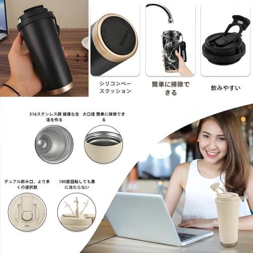 MYEEDA Medical-Grade 316 Stainless Steel Tumbler with Lid and Straw, Spill-Proof, 520ml, Easy-to-Wash, Large Capacity, Vacuum Insulated, Stainless Ste