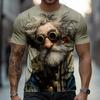 Funny Cartoon Character 3D Print Men's T Shirt Casual O-neck Loose Short Sleeve Tops Hip Hop Trend Street Tees Summer T-shirts