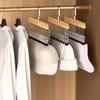 Portable 10 Clips Wooden Yoga Pants Hangers Legging Organizer for Closet Holds 10 Leggings Jeans Hats Shorts Socks 360 Rotating