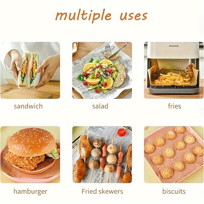 Backpapier Backwerkzeuge Lebensmittelqualität Fettpapier Brot Sandwich Burger Pommes Wrappers Keks Ölpapier 5 Meter Backwerkzeuge