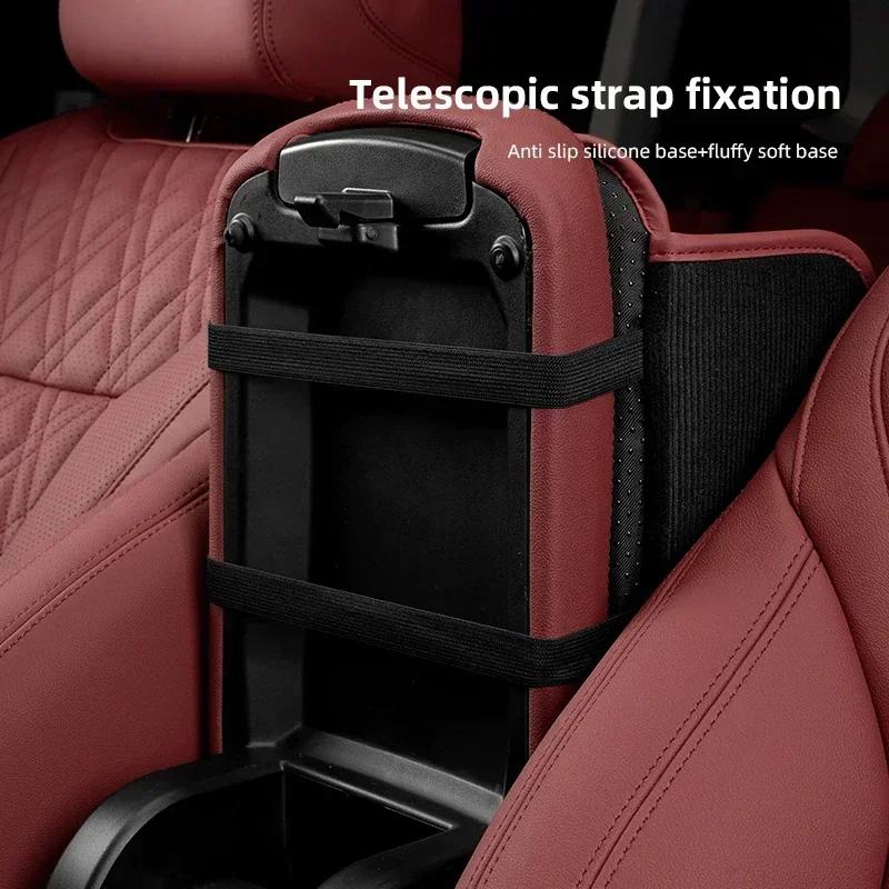 Car Leather Armrest Pad Elbow Support Cushion For Volkswagen GTI Golf 6 7 8 Polo VW R-Line CC Passat Tiguan T-ROC Arteon Magotan zj7