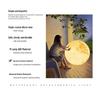 HuiXiang Dual-Powered Solar Moon Lamp for Outdoor Terrace & Garden - Waterproof Landscape & Lawn Light
