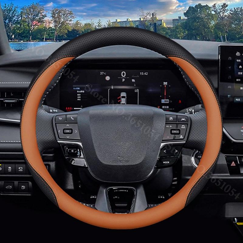 Pohodlný kožený potah na volant do auta Ultratenký protiskluzový obal na rukojeť auta pro Toyota RAV4 RAV-4 2019-2026