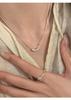 PANJBJ 925 Sterling Silver Geometry Beading Necklace for Women Ins Design Snake Chain Daily Versatile Jewelry Gift Dropshipping