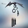 Metal Flying Dragon Wind Chime com 3 tubos Melodia natural calmante Jardim Pátio Exterior Vintage Dragão Pendurado Sino de Vento Decoração Ornamento