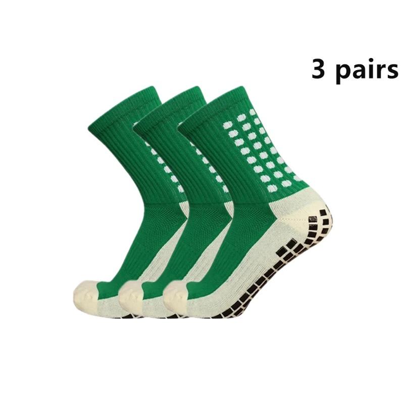 3 Pairs New Football Socks Non-slip Silicone Sole Professional Outdoor Sport Accessories Men Women Yoga  Soccer