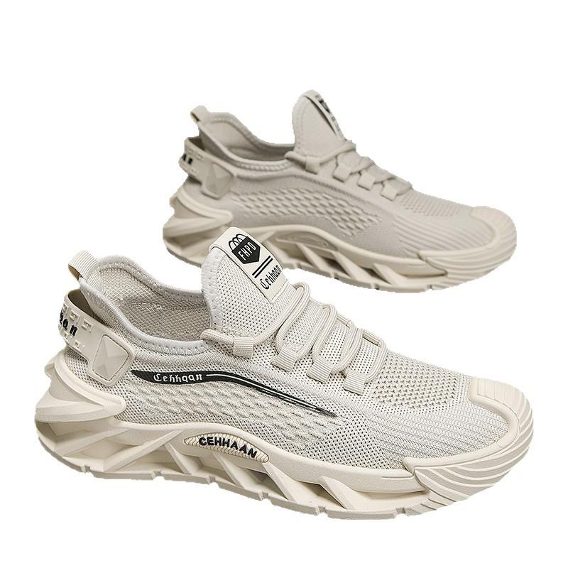 European Station Men's Shoes Live Summer Mesh Casual Sneakers Tide Teen Students Versatile Breathable Running Shoes