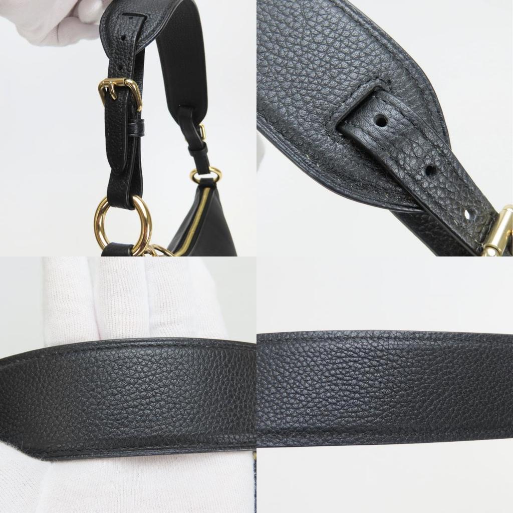 Used COACH Shoulder Bag 35593 Leather Black One Belt
