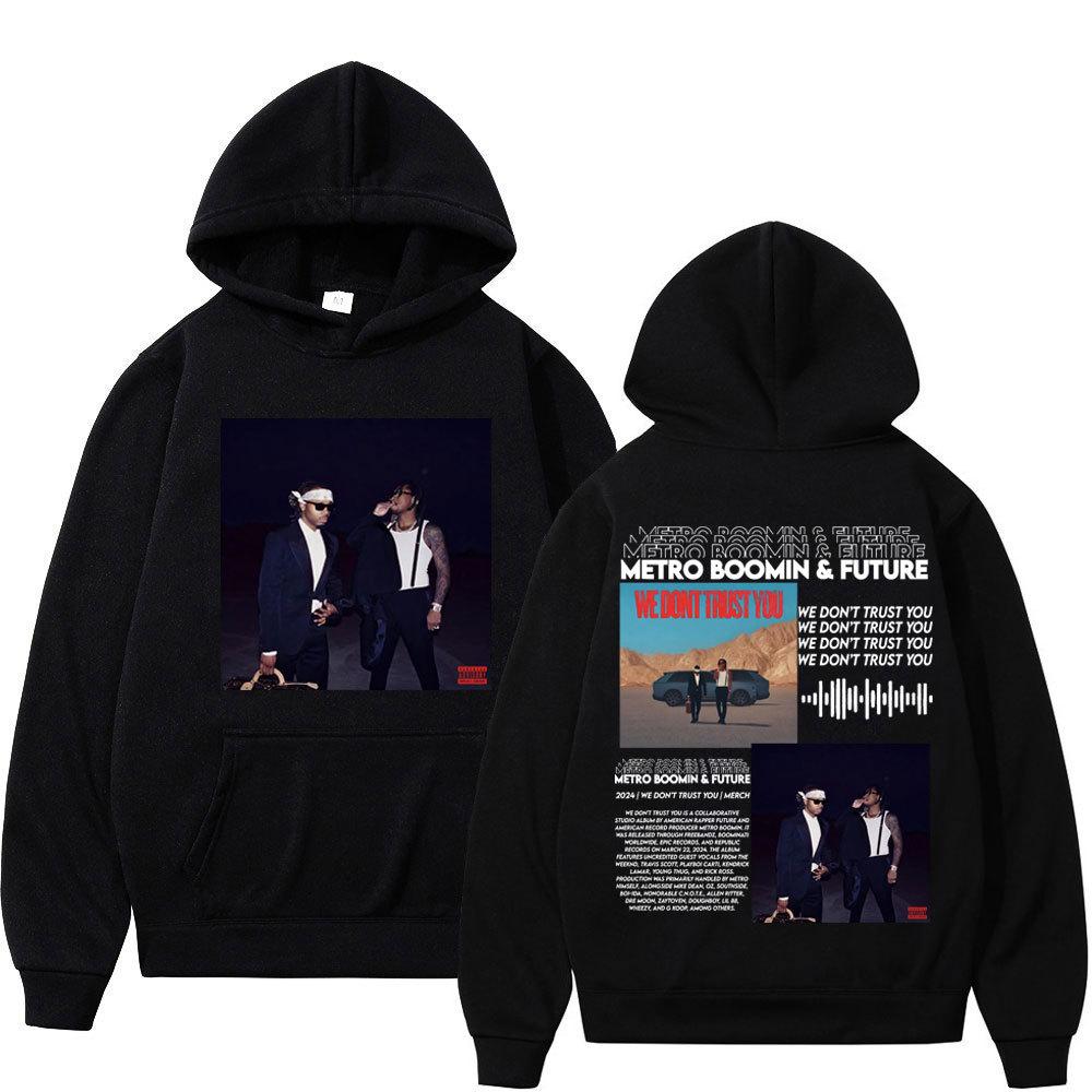 Sudadera con capucha de doble cara para hombre y mujer del rapero Metro Boomin
