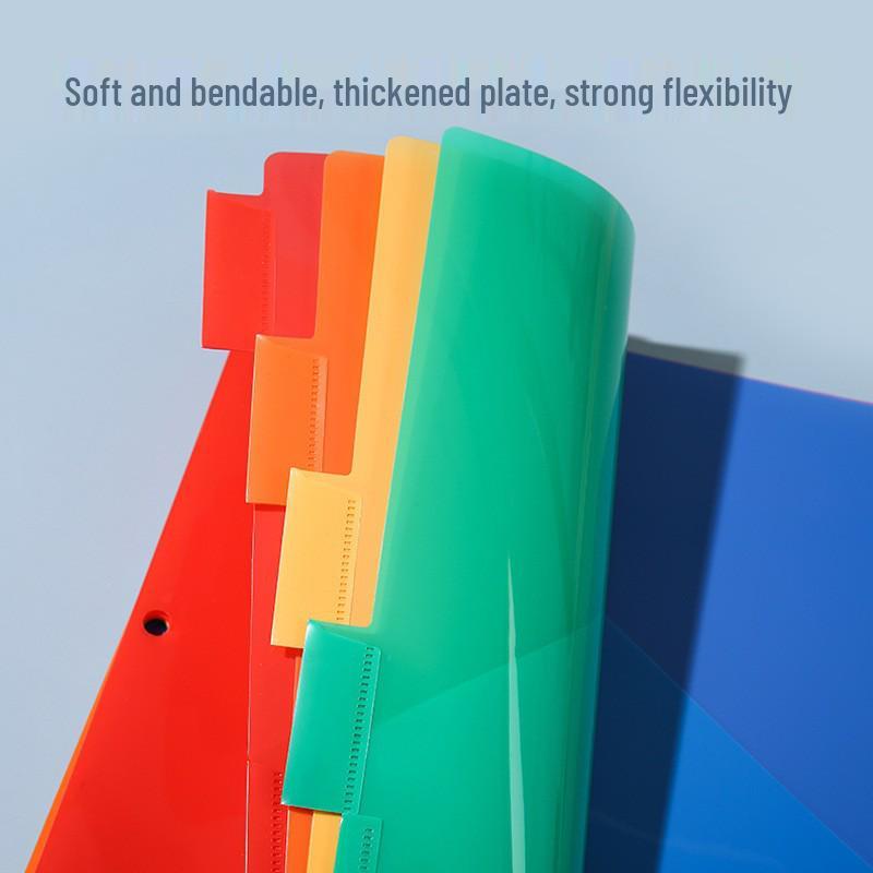Waterproof US Size Color Index Divider Pages, 6-Pack, 3-Hole Binder