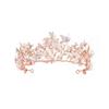 Hair Headband Bride Tiaras Wedding Baroque Rhinestone Crown Butterfly Hairband Hair Jewelry Crystal