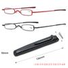 Elegant Reading Glasses Metal Frame Ultra-thin Men Women Reading Glasses Portable Mini Reading Presbyopia Eyeglasses with Box