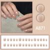 FuMaide Square French Blush Wearable Nail Stickers