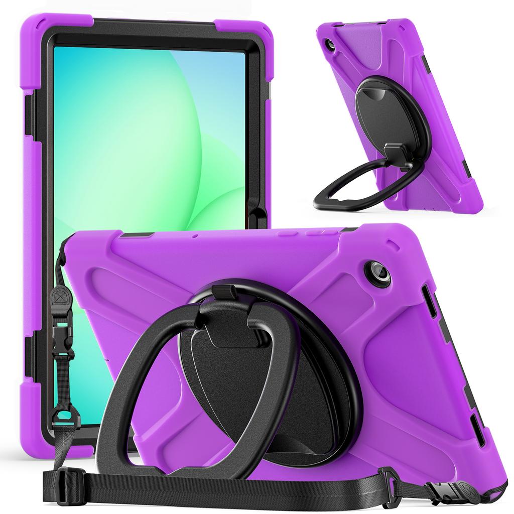 Rotating Case for Samsung Galaxy Tab A11 Plus 2025 11.0" SM-X310 X315 X230 X235 X236 Stand Handle Grip Cover with Shoulder Strap