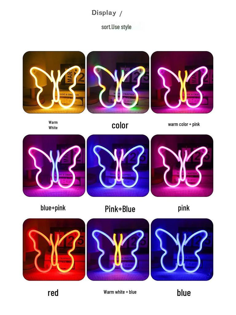 Trendy LED Neon Night Light Sign for Wall Décor